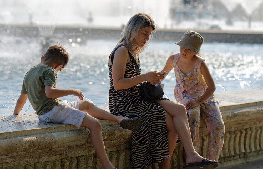 relaxing family