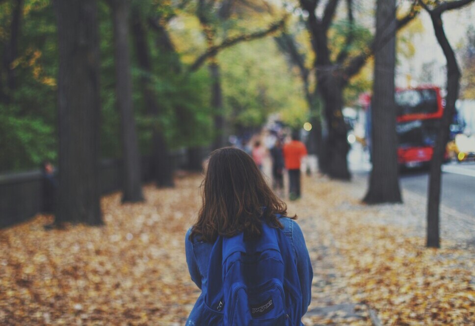 walking in park