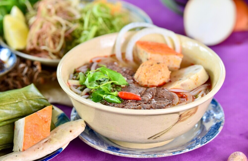 Vietnamese pho noodles