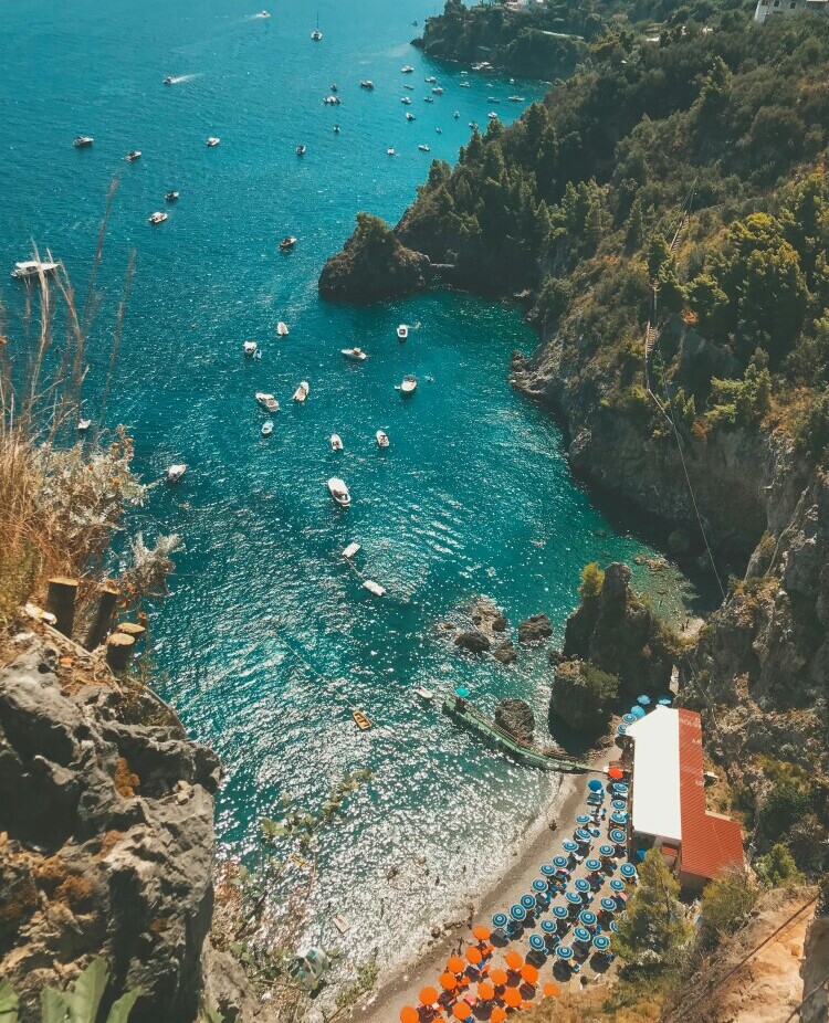 Amalfi Coast Italy cliffside villages Positano Mediterranean Sea
