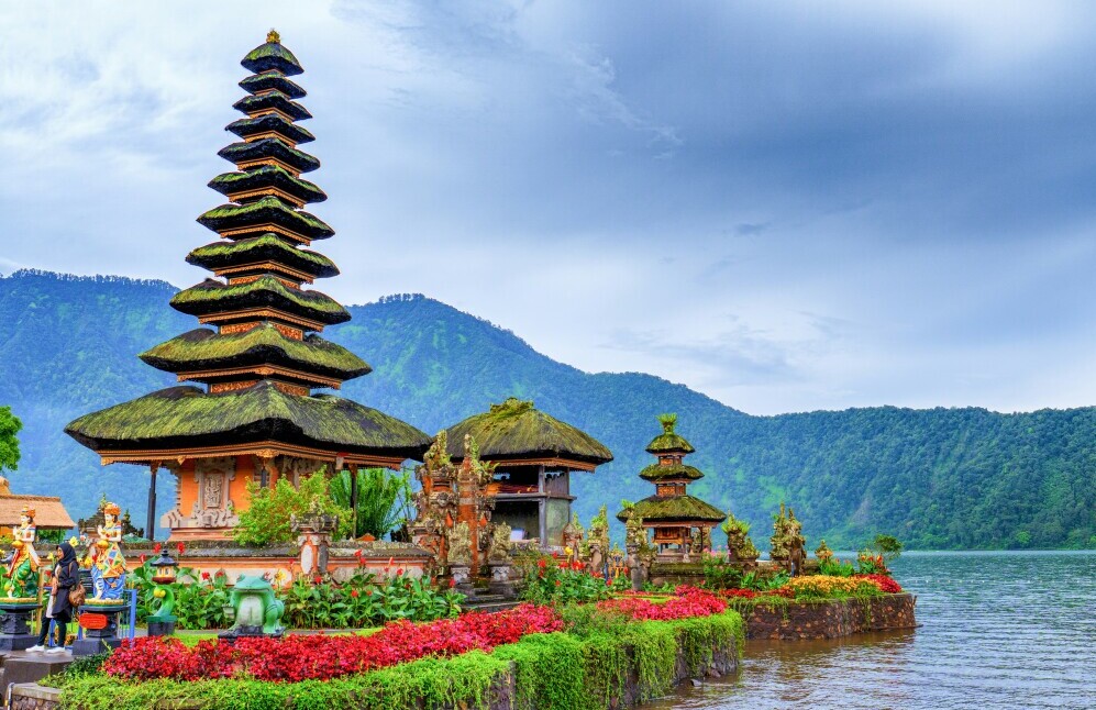 Bali Indonesia rice terraces temples spiritual culture surf