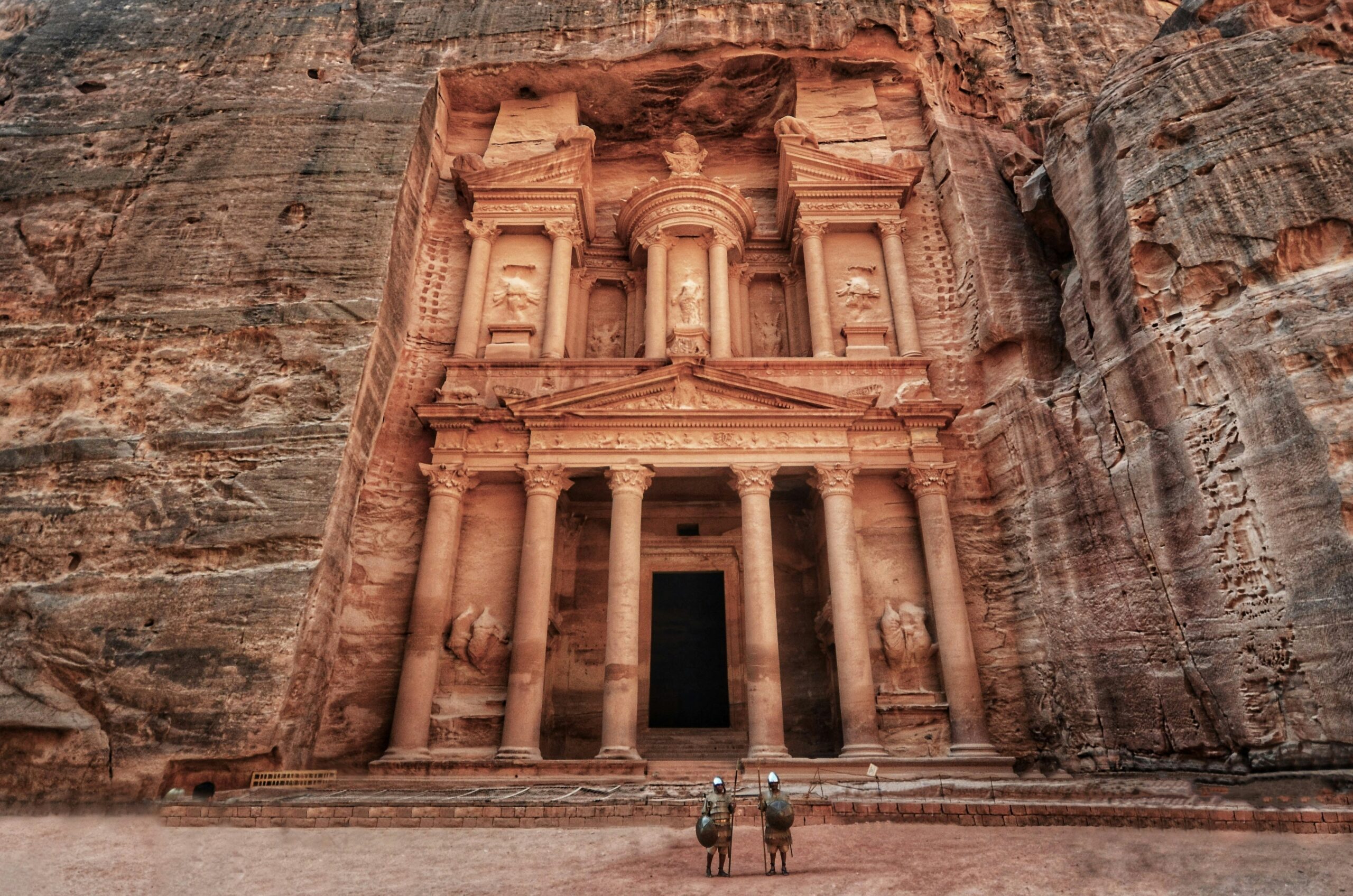 Petra Jordan rose-red sandstone Treasury Nabataean ancient city