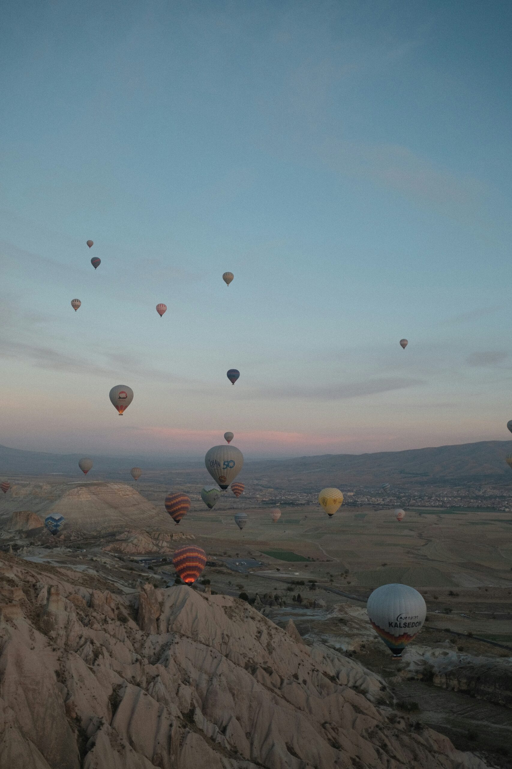 Cappadocia Turkey hot air balloons fairy chimneys Göreme sunrise